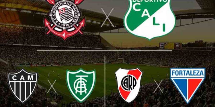 Noite de Libertadores para Corinthians, Atlético-MG, América-MG e Fortaleza