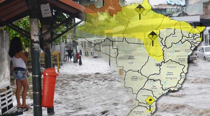 INMET emite novo alerta de chuvas intensas na PB