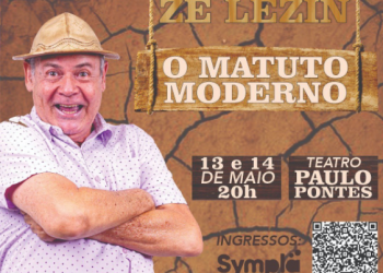 Zé Lezim se apresenta hoje (13) no Teatro Paulo Pontes-JP