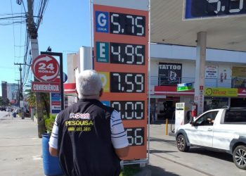 Pesquisa constata queda de R$ 0,98 no preço da gasolina, em uma semana, em João Pessoa