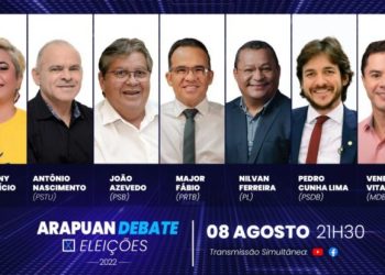 Primeiro debate entre candidatos ao governo da Paraíba acontece nessa segunda (8)