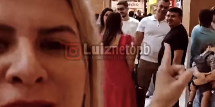 Briga no Manaíra Shopping – Prefeito de Sapé, major Sidney é atacado por mulher do ex-prefeito