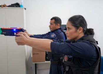Guarda Municipal de JP treina para usar armas não letais