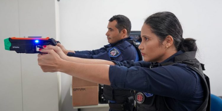 Guarda Municipal de JP treina para usar armas não letais