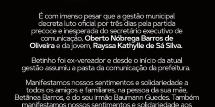 Prefeitura de Belém homenageia assassino e decreta luto oficial