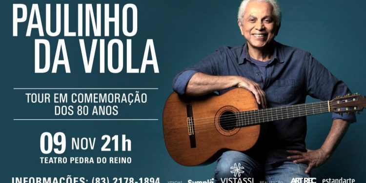 Paulinho da Viola faz show dos 80 anos nesta quinta em João Pessoa