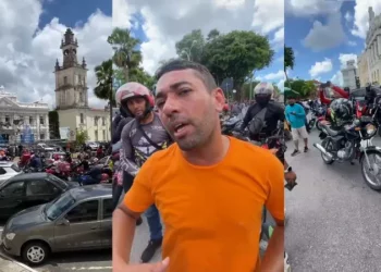 Motoboys fazem protesto em JP contra PL de Lula sobre regulamentação da categoria