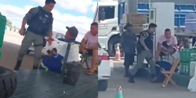Cabo PM filmado agredindo deficiente, no Sertão da PB, é afastado das funções
