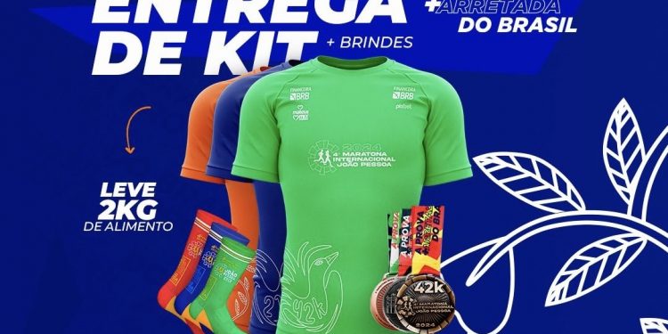 Entrega dos kits da Maratona de João Pessoa começa nesta quinta-feira(1º)