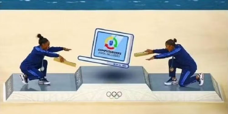 Em perfil oficial, ministério de Lula faz postagem polêmica com foto de Rebeca Andrade