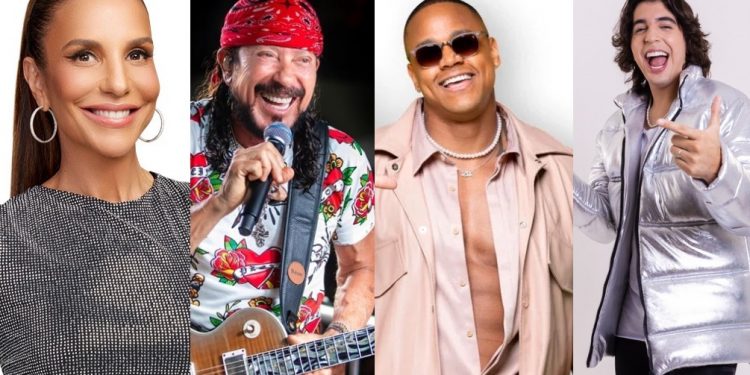 Ivete, Bell, Léo Santana e Natanzinho serão atrações do Folia de Rua 2025