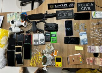 Operação apreende drogas, câmeras e drones do tráfico, em Picuí