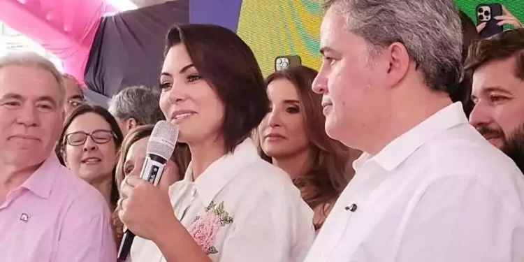 Em JP, Michelle Bolsonaro anuncia Efraim para governador e Queiroga para senador