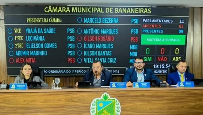 Justiça suspende eleição da mesa diretora da Câmara de Bananeiras