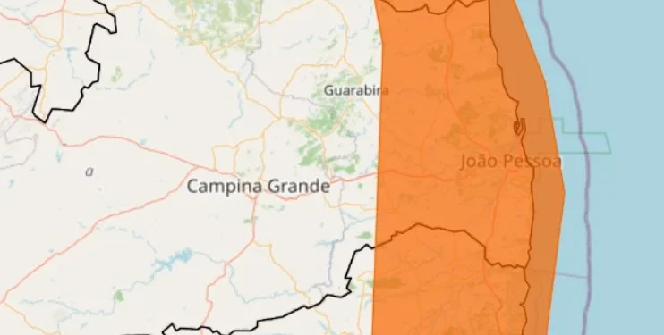 Inmet emite alerta de chuva intensa para 43 cidades